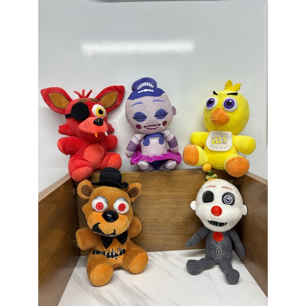Five Nights at Freddys FNAF Plush Lot Foxy Chica Ballora Ennard Nightmare Freddy